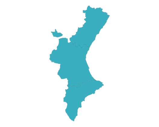 ASAPCV mapa Comunidad Valenciana